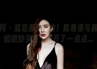 果团网 – 就在那张图片！陈雅漫与裤里丝的微妙关系，揭开了一点点…
